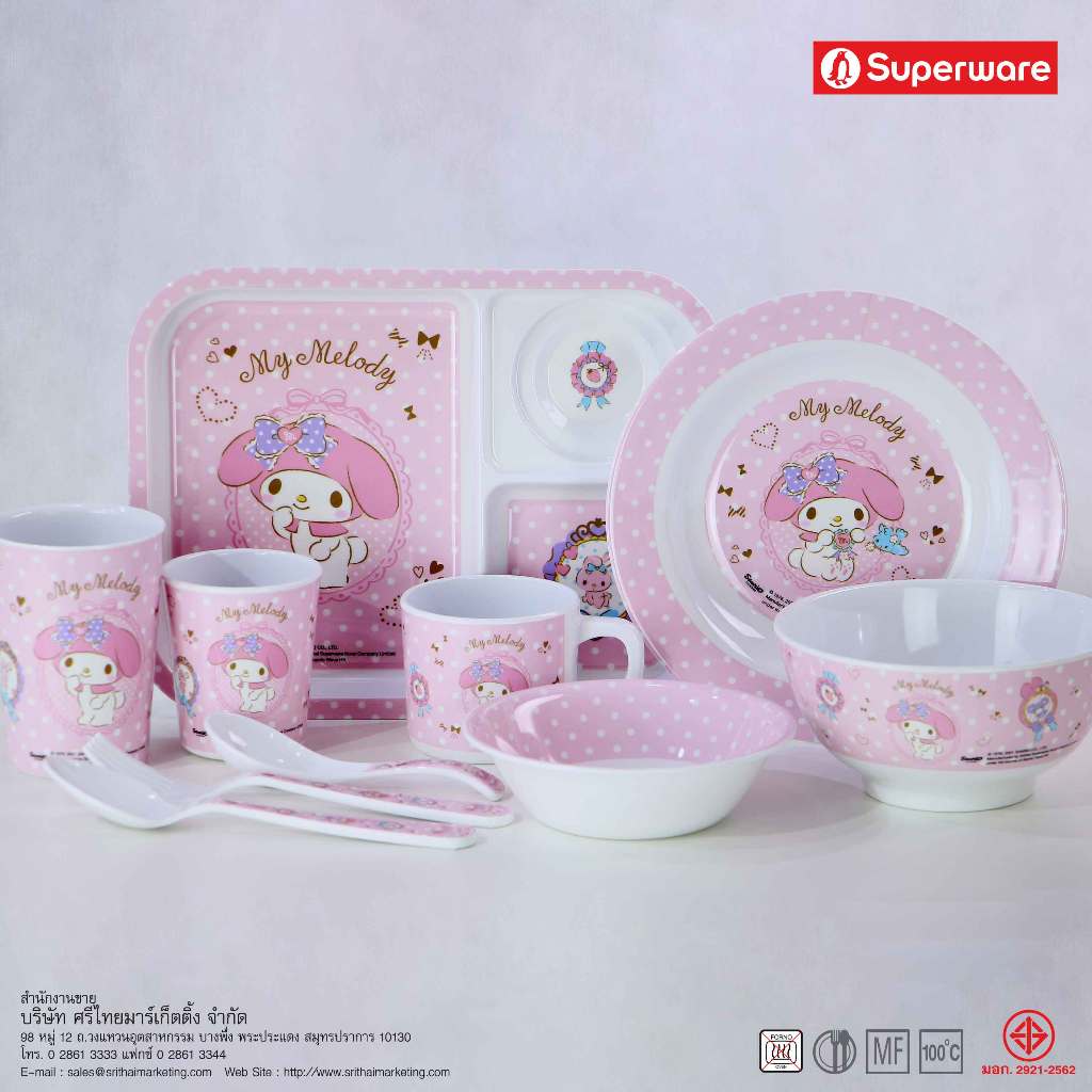 Srithai Melamine เมลามีน MY MELODY DOT