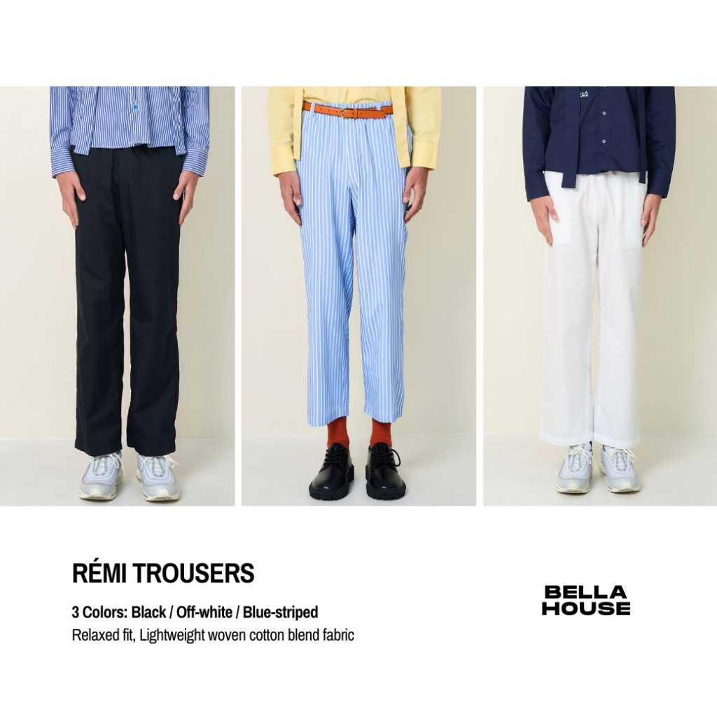 BELLAHOUSE - RÉMI TROUSERS (3 COLORS) กางเกงยาว
