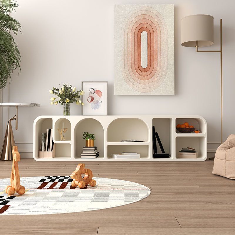 สีขาว ตู้เตาผิง มินิมอล ชั้นวางทีวี  สามารถจัดเก็บของได้มาก TV cabinet  ติดตั้งฟรี