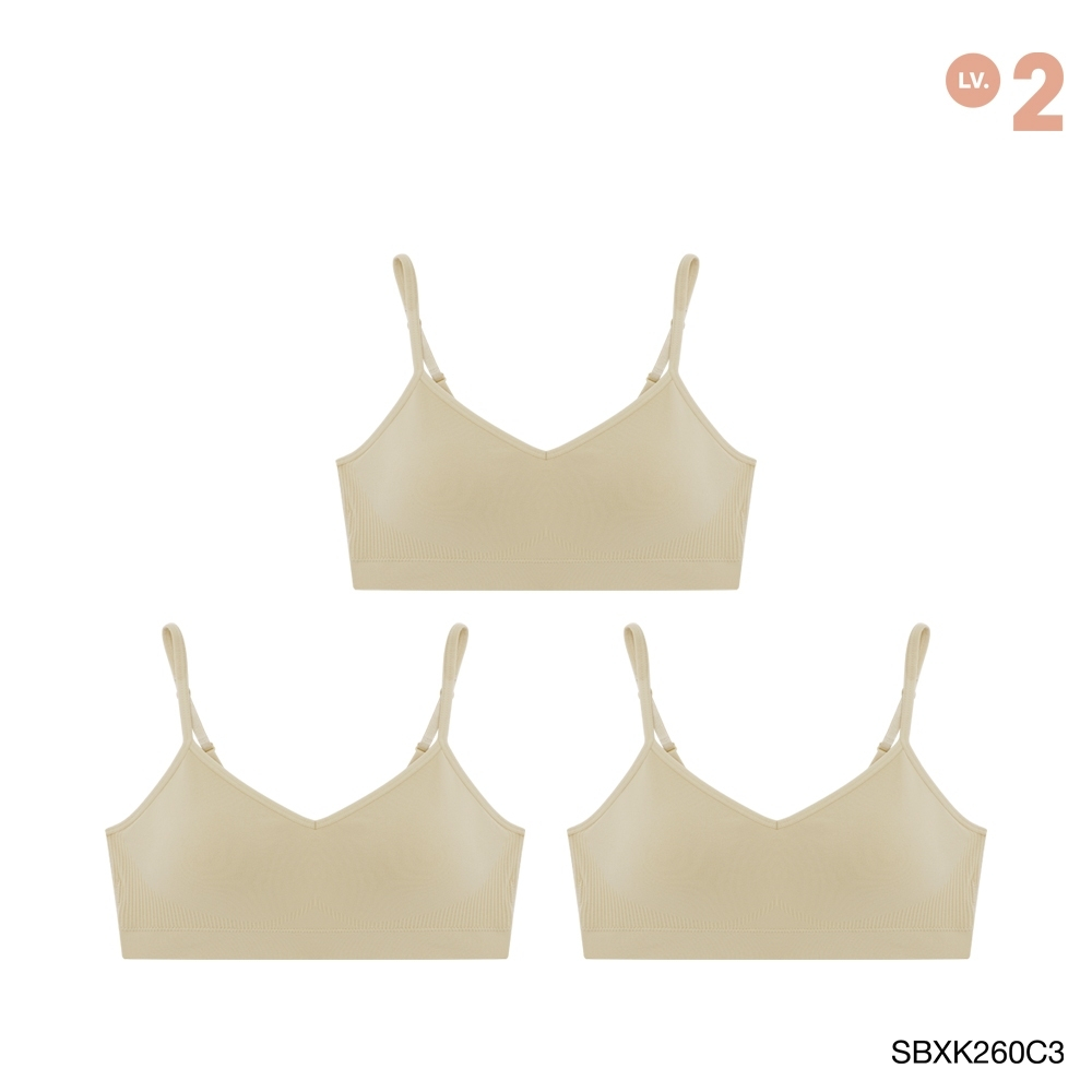 Sabina เสื้อชั้นใน (Set 3 ชิ้น ) รุ่น Soft Collection รหัส SBXK260C3 สีเนื้อเข้ม