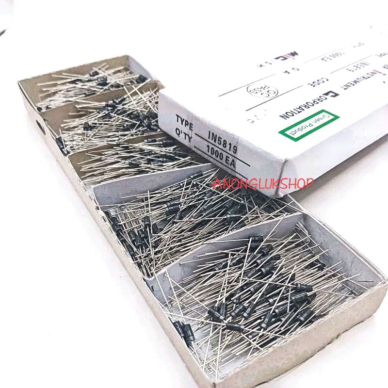 20ตัว 👉👉 1N5819 IN5819 ไดโอดชนิด Schottky Diode Rectifiers ขนาด 1A 40V