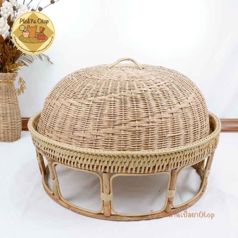 ขันโตกพร้อมฝาชี ชุดขันโตก+ฝาชีหวาย พร้อมส่ง