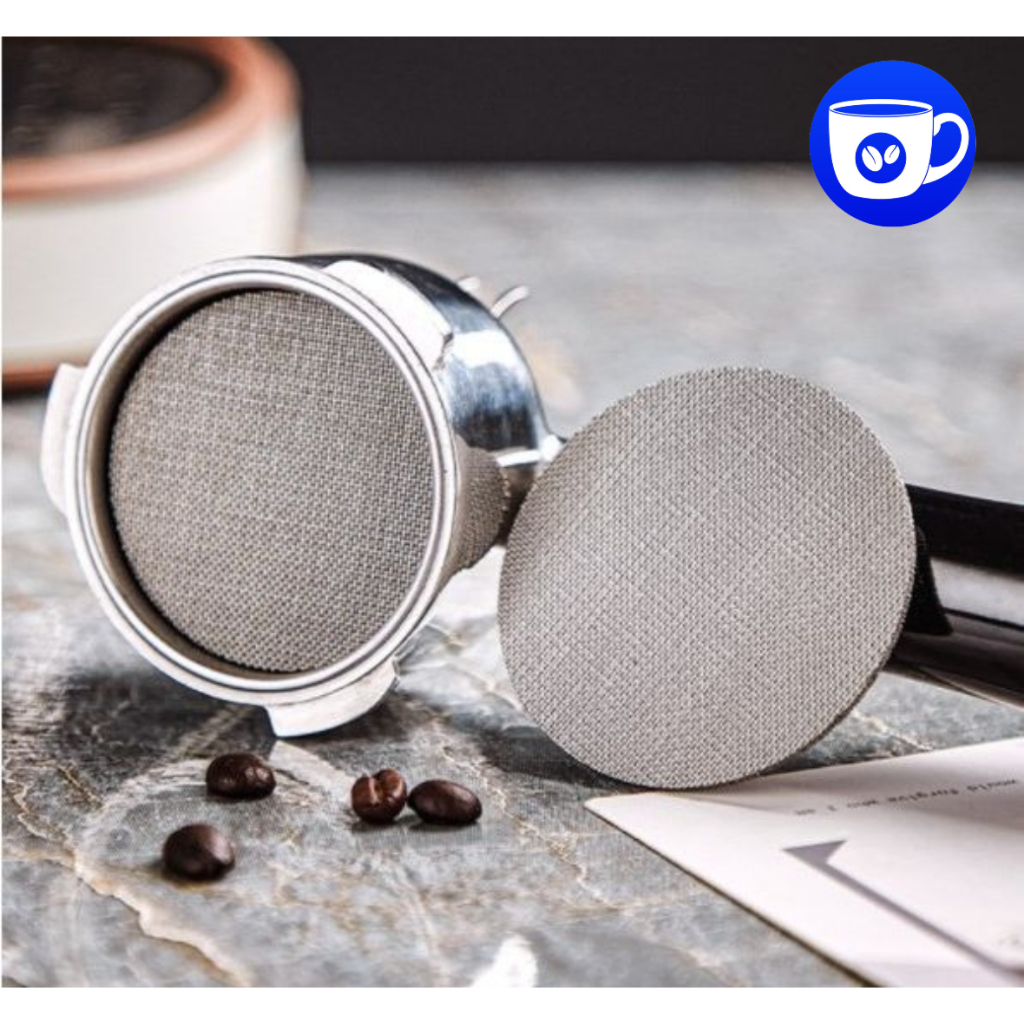 BlueBird แผ่นกระจายน้ำ เครื่องชงกาแฟ สเตนเลส 51 มม. 58 มม.ความหนา 1.7 มม. 150ไมครอน ใช้ซ้ําได้