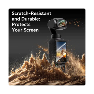 Telesin DJI Osmo Pocket 4 / 3 Tempered Film Set กระจกกันรอย เลนส์-หน้าจอ