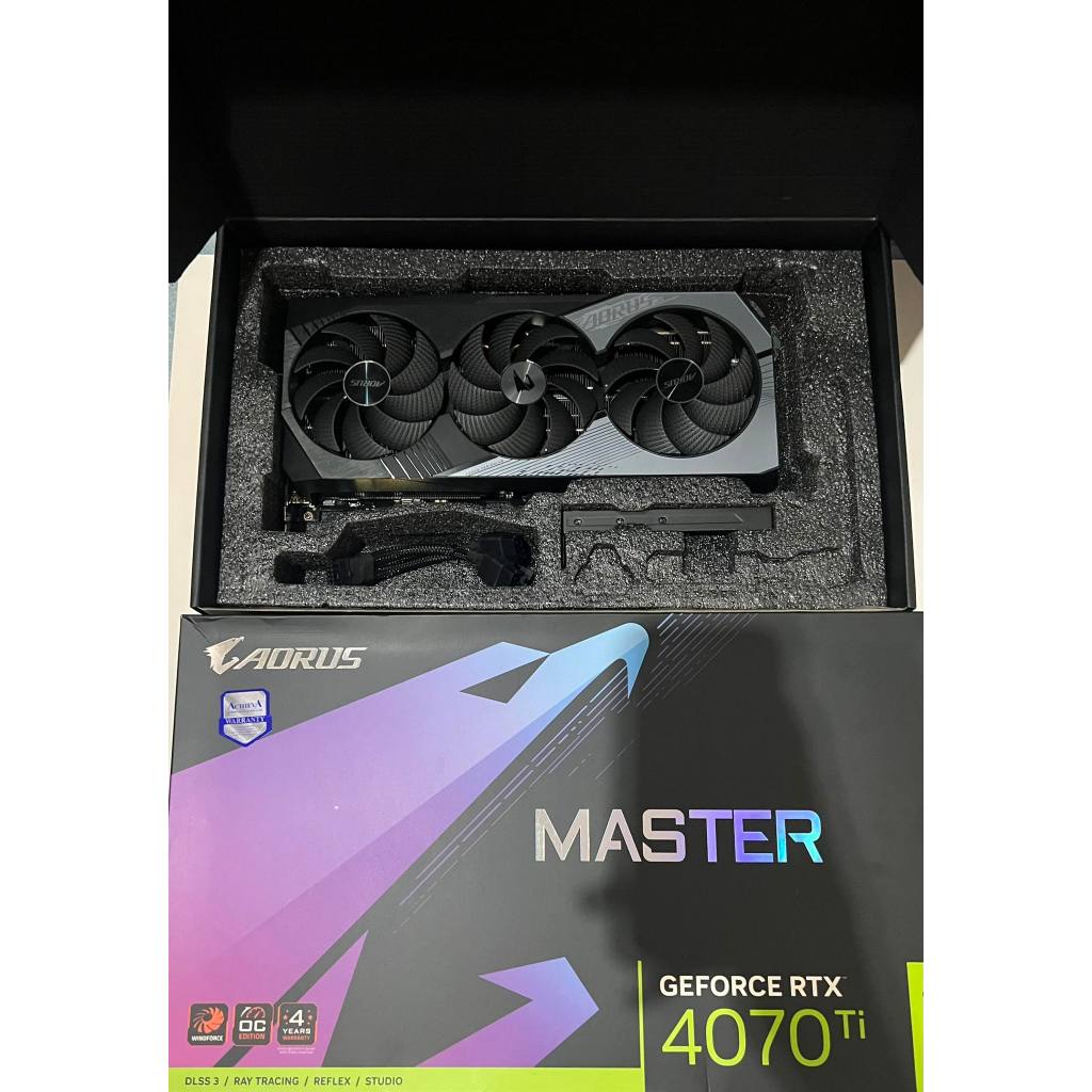 RTX 4070Ti 12GB Aorus Master มือ 2 สภาพดี ประกัน 4 ปี ราคาสุดคุ้ม