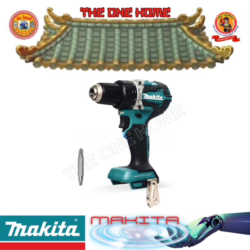 MAKITA รุ่น DDF484Z สว่านไขควงไร้สาย 18 โวลต์ ไม่รวมแบตเตอรี่และแท่นชาร์จ ขนาด 1/2 นิ้ว