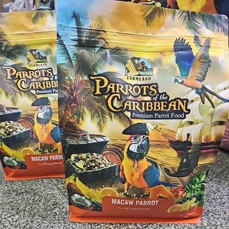 Parrot Caribean ขนาด 2 kg สำหรับMacaw