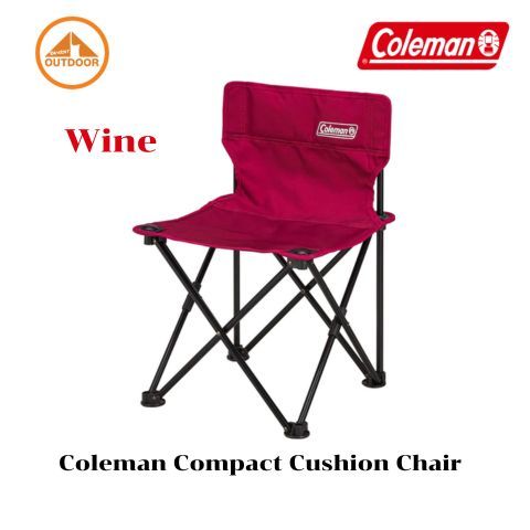 Coleman Compact Cushion Chair #Wine เก้าอี้พับแค้มป์ปิ้งขนาดกะทัดรัด
