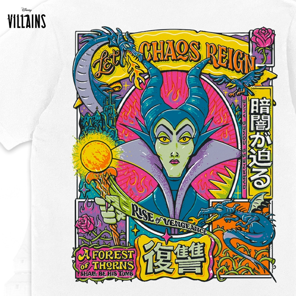 Power 7 Shop เสื้อยืดการ์ตูน "Maleficent" ลิขสิทธิ์แท้ DISNEY (TMX-025) — صورة 5