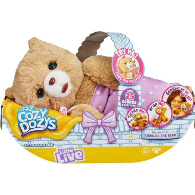 Little Live Pets Cozy Dozy Cubbles the Bear - มีมากกว่า 25 เสียงและปฏิกิริยา สินค้าใหม่ การันตีแท้ 100%