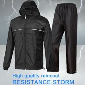 เสื้อกันฝน พรีเมี่ยม ชุดกันฝน กันน้ำ มีแถบสะท้อนแสง เสื้อกันฝนแบบหนา Premium Raincoat Rainsuit