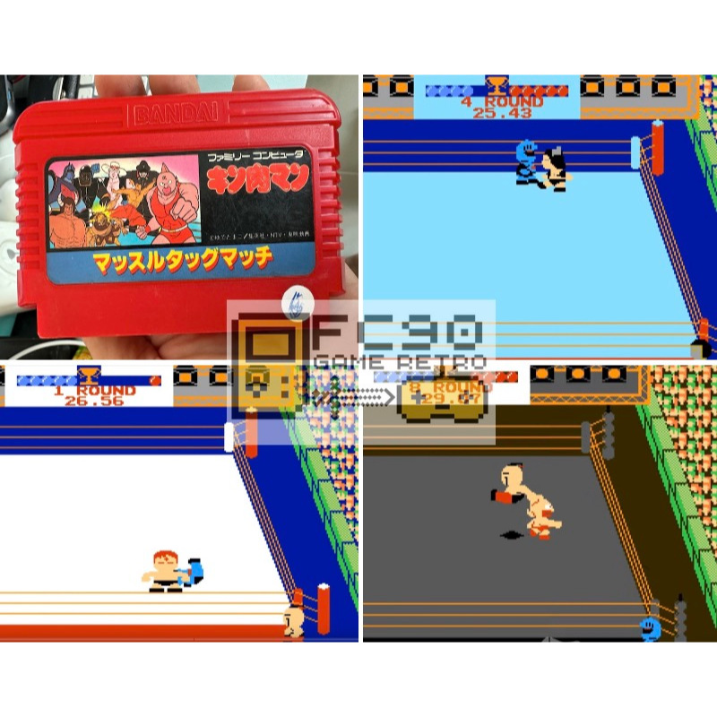 ตลับเกมคินนิคุแมน Kinnikuman: Muscle Tag Match : M.U.S.C.L.E. [FC] ตลับมือสอง สำหรับนักสะสมเกมเก่ายุค90 Famicom ฟามิคอม