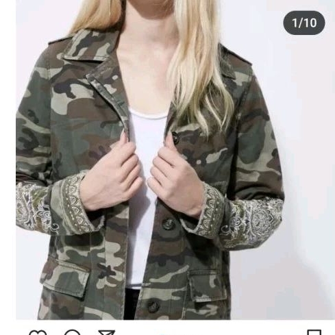 RIVER ISLAND sz.eur34 (XS-S) เสื้อแจ็คเก็ตวินเทจ