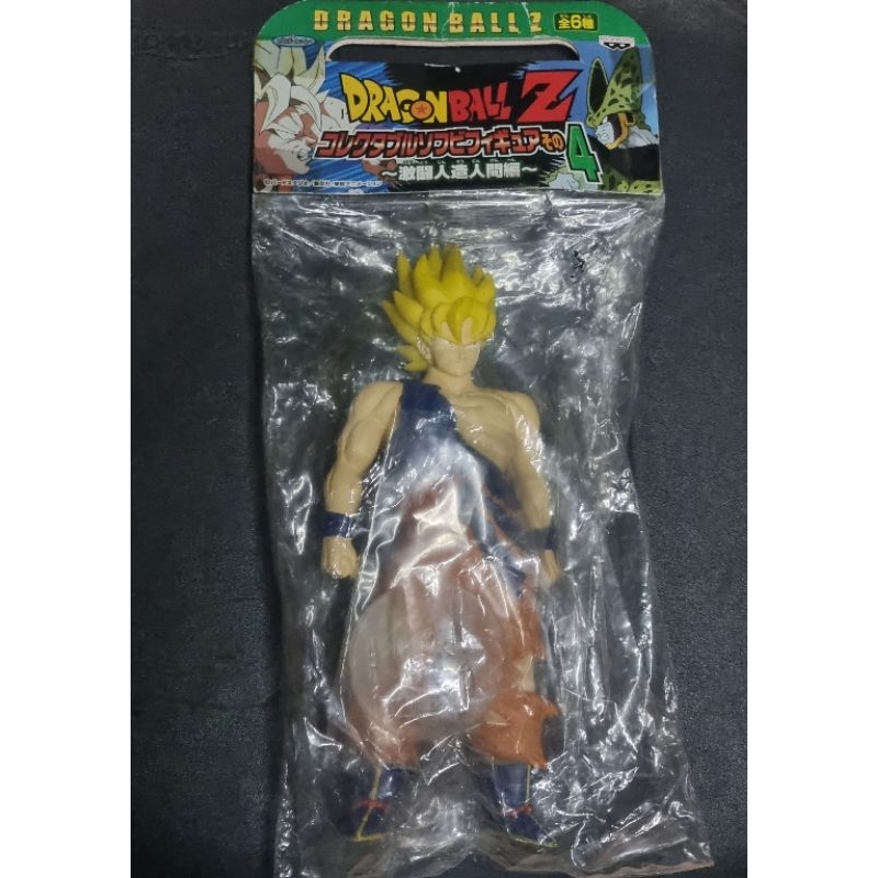 🇹🇭(ของแท้ มือ1 JP) Goku SSJ - โกคู #Dragon Ball Z Collectable Soft Vinyl Figure 4 - Fierce Fighting Android Hen
