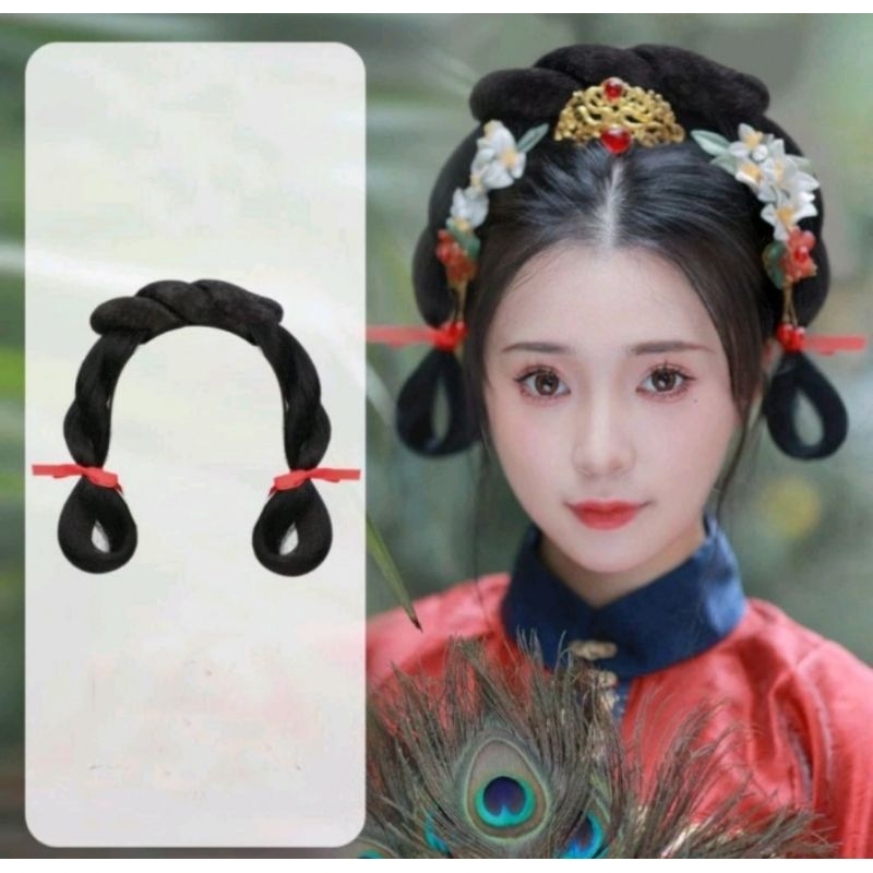 พร้อมส่งในไทย🇹🇭 ที่คาดผมจีนโบราณ ที่คาดผมตรุษจีน สไตล์ฮั่นฟู่ - รูปที่ 3