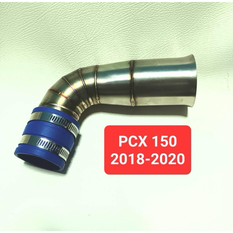 ท่อกรองเลส PCX150 PCXเรือนCB คอกรองสแตนเลส กรองเลส PCX2018-2020 PCX CB PCX150 คอกรองเลสPCX ท่อกรองสแ
