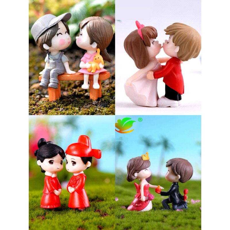 ตุ๊กตาคนคู่ ตุ๊กตาคู่รัก ของจิ๋ว ตุ๊กตาจิ๋ว ของเล่นจิ๋ว