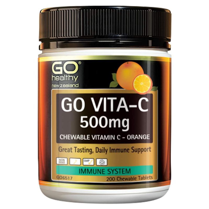 GO VITA-C 500mg เป็นวิตามินซีแบบเคี้ยว