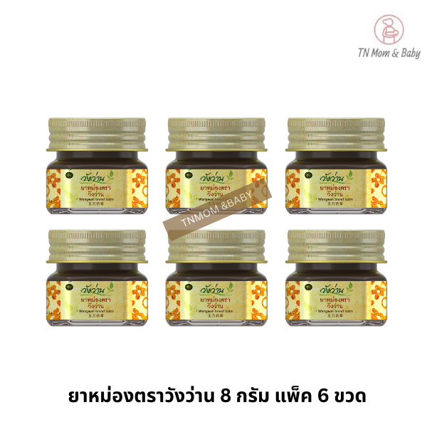 [ขายส่งยกแพ็ค 6 ขวด]ยาหม่องตราวังว่าน 8 กรัม Wangwan Brand Balm