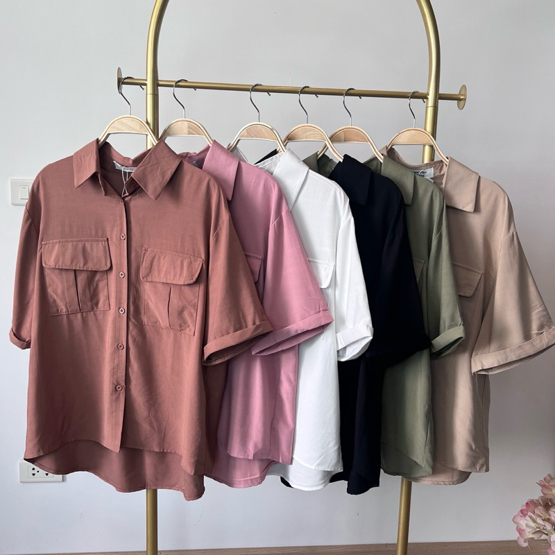 AN20 เสื้อเชิ้ตกระเป๋าซาฟารี