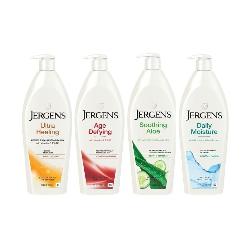 [โค้ดส่งฟรี - EXP 2026-2027] Jergens Moisturiser Lotion เจอร์เกนส์ โลชั่น 295 - 496 - 621 มล. (เลือกสูตร)