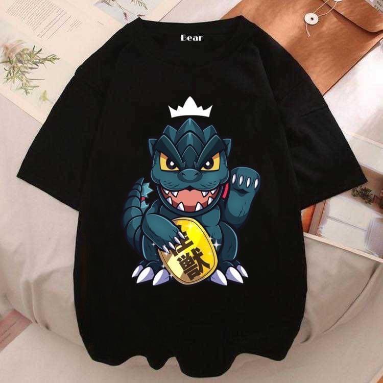 เสื้อCotton100% สกรีนแบบดิจิตอล เนื้อผ้าหนานุ่ม F095-แขนสั้น