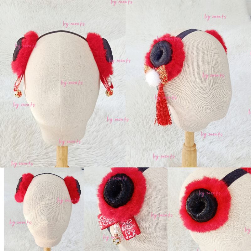 พร้อมส่ง สายคาดหัวอาหมวย สไตส์จีน