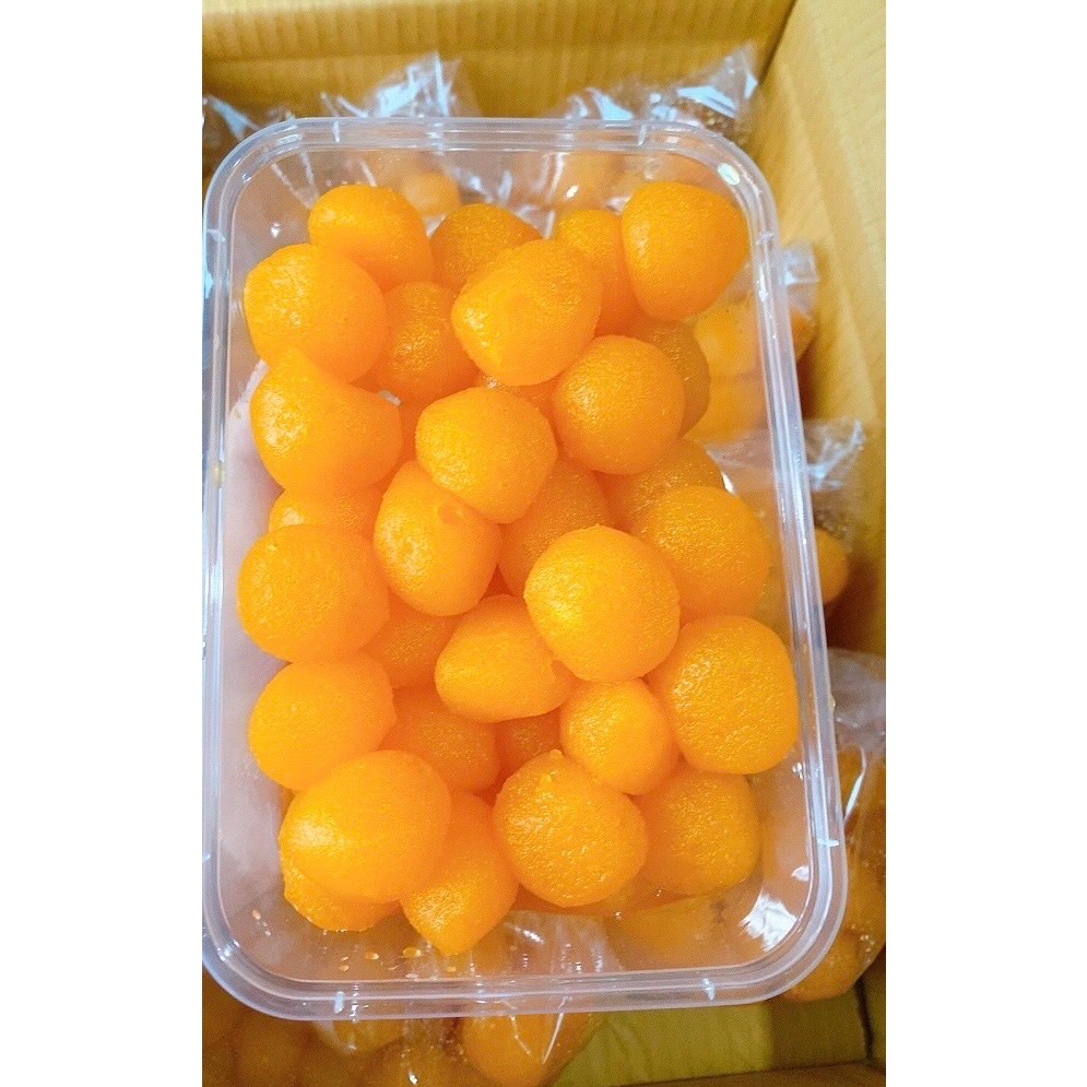 ทองหยอด 1ถุง ราคา 55บาท หนักประมาน 500-600 กรัม จำนวน 50 เม็ด พร้อมส่งคะ