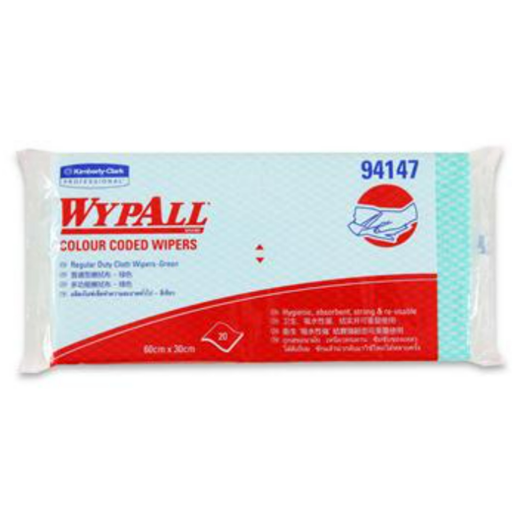 WYPALL แผ่นเช็ดทำความสะอาด ไวป์ออลล์ ฟูดเซอร์วิส ไวเปอร์ รหัสสินค้า 94147 สีเขียว สินค้าคิมเบอร์ลี่ย์-คล๊าค 12 ห่อ 20 แผ - รูปที่ 7