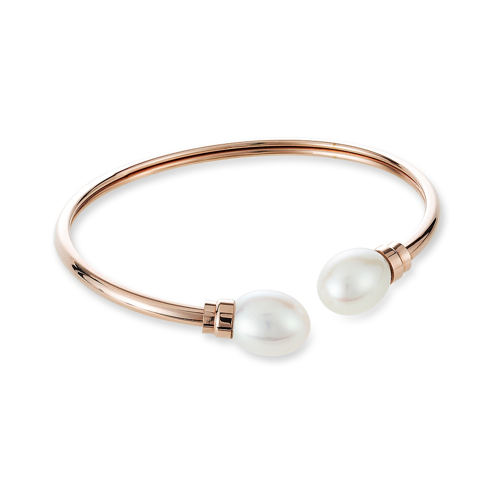 PEARL BIJOU กำไลข้อมือไข่มุกสแตนเลสมุกน้ำจืด