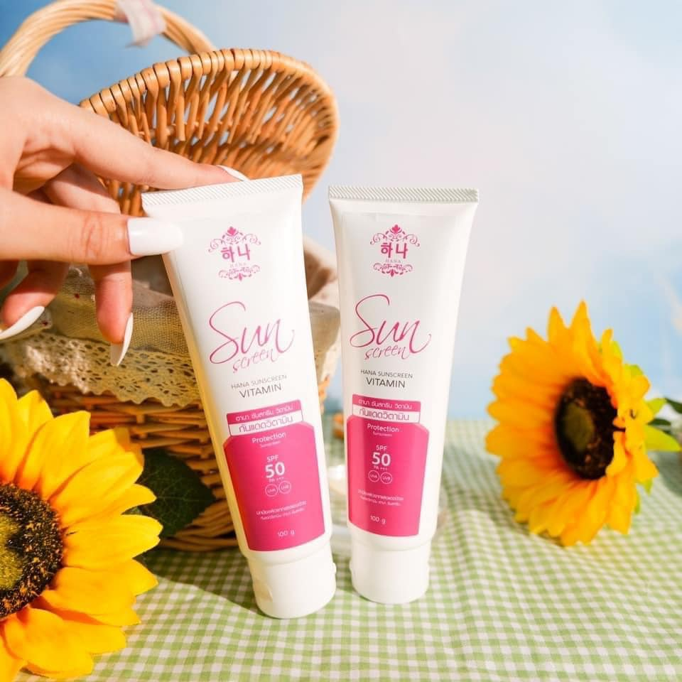 กันแดดฮานา SPF50 PA+++ วิตามินผิวใสในตัว ปรับสภาพได้ทุก สีผิว ขาวขึ้น ไม่เหนียว ไม่แห้งเป็นขลุย ไม่วอก ไม่เทา
