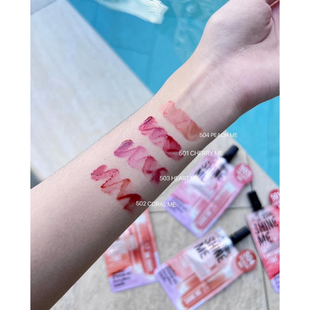 ลิปชายน์มี  NAMI MAKE UP PRO SEOUL SHINE ME GLOSSY LASTING TINT ลิปกลอสทิ้นท์ปากกระจก ซอง