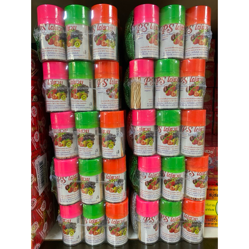 ไม้จิ้มฟันกระปุก แถมที่ล้างจาน1ชิ้น/แพ็ค พีเอส (12กระปุก/แพ็ค) **พร้อมส่งถูกและดี👍🏻