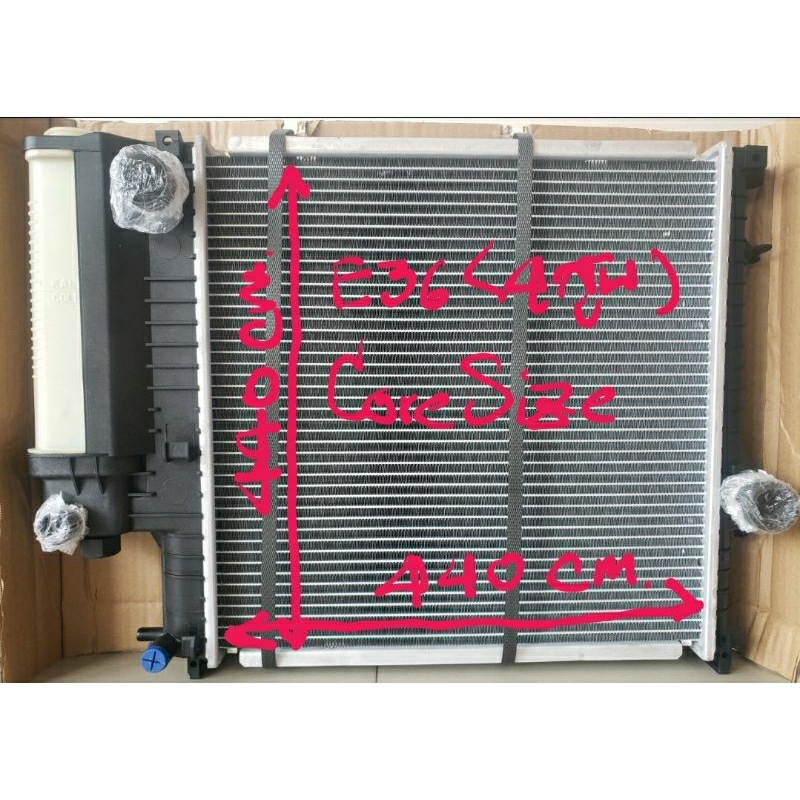 หม้อน้ำbmw E30 E36 Z3 เครื่อง M40 M42 M43 M44 M50 M52 Radiator part no. 1728 907(4สูบ)  1728 908(6สู