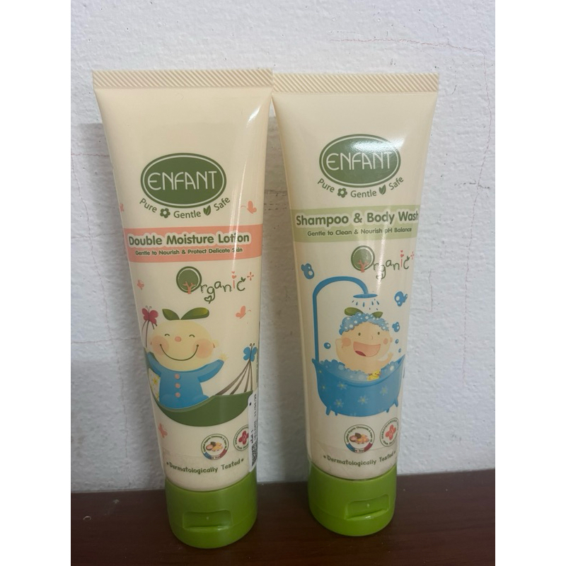 Enfant Double lotion กับ Shampoo&body wash แบบพกพา 85Ml