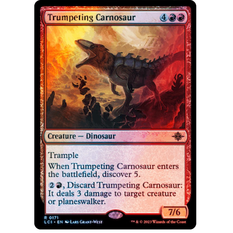 The Lost Caverns of Ixalan Foil: Trumpeting Carnosaur