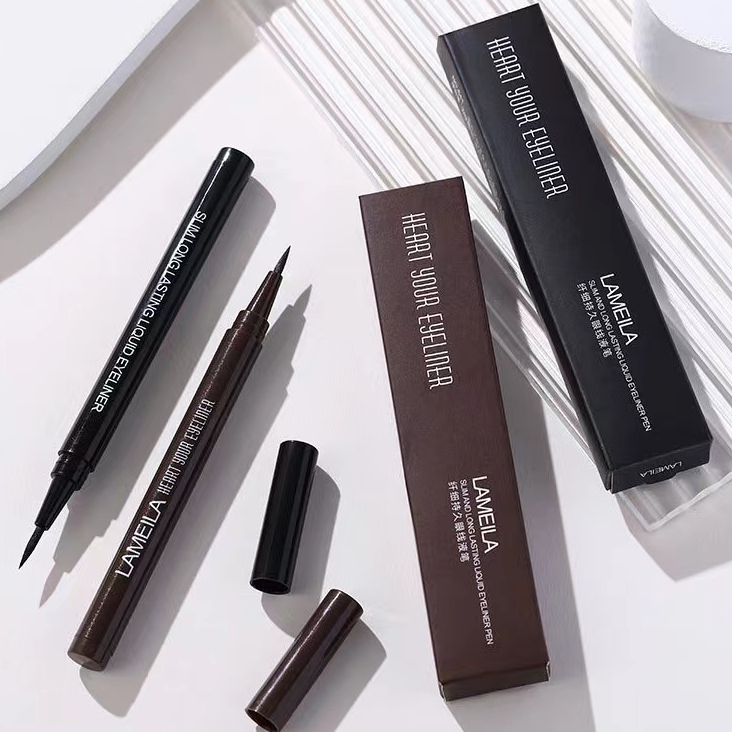 kk sale9:Lameila:อายไลเนอร์ชนิดน้ำยาวนานดำของแท้ซุปเปอร์กันน้ำ-มี 2 สีให้เลือกเบอร์ 1 สีดำเบอร์ 2 สี