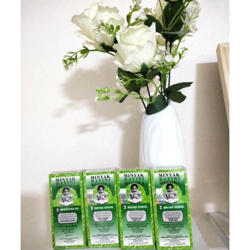 🎉ถูกที่สุด✨ น้ำมันแก้ท้องอืดเด็กทารก Minyak Bayini Mestika ขนาด30ml.