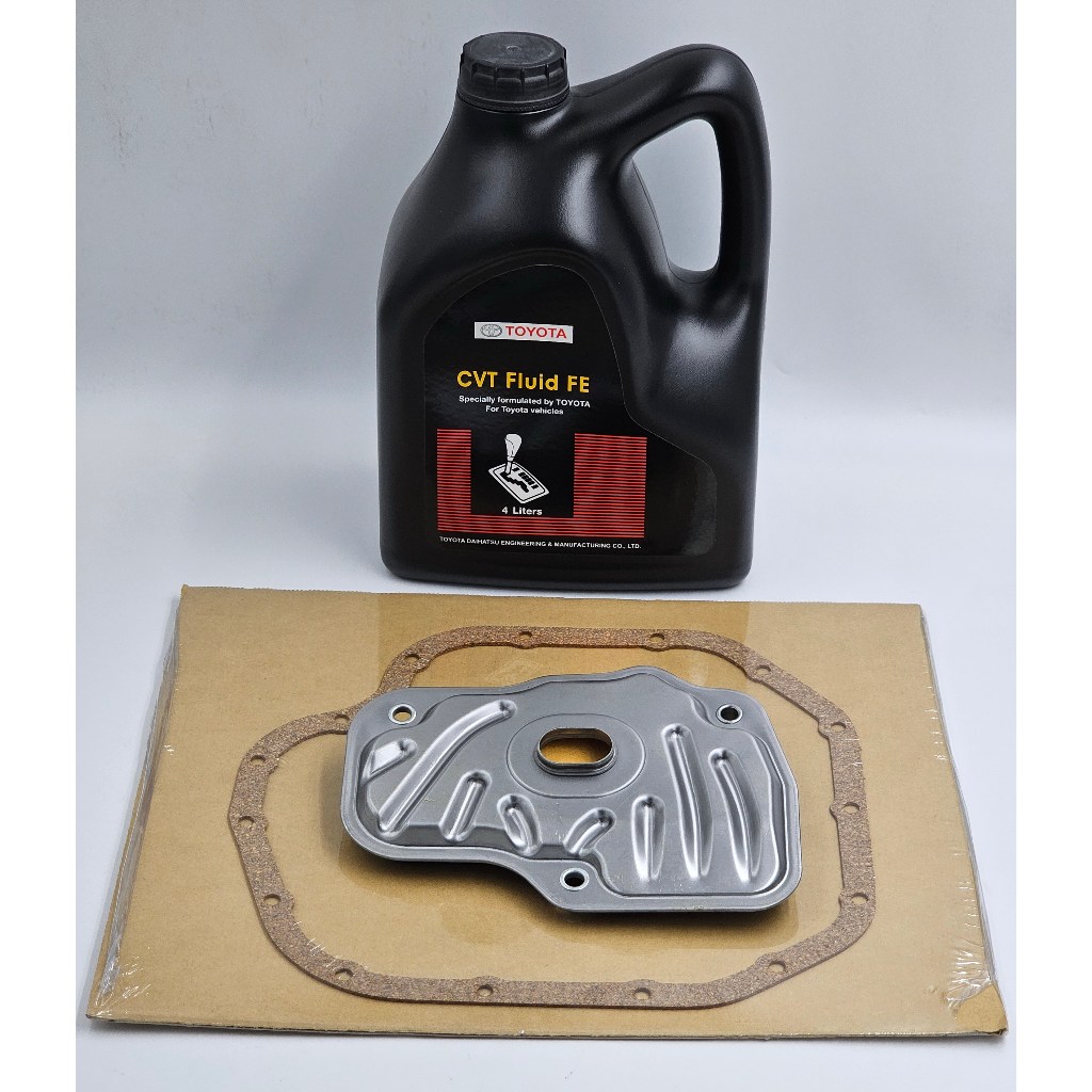กรองน้ำมันเกียร์ออโต้+น้ำมันเกียร์ TOYOTA CVT Fluid FE ขนาด 4ลิตร สำหรับ TOYOTA YARIS/ATIV เครื่อง 1