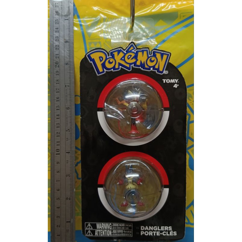 โปเกมอนเมก้าบาชาโมและโปเกมอนเมก้าลูคาลิโอ้ หายาก Pokemon Mega Blaziken & Mega Lucario Danglers