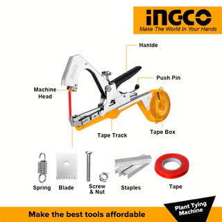 INGCO เครื่องผูกเทปพันกิ่งไม้ แบบพกพา ขนาด12.5นิ้ว รุ่น HPTM1258 เครื่องรัดกิ่งไม้ ใช้รัดกับกิ่งไม้ได้ทุกชนิด