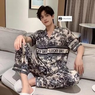 📣(ขนาดเท่ากันสําหรับผู้ชายและผู้หญิง) ชุดนอนสําหรับคู่รักl0fum5zlay， ผ้าซาตินเรียบ， หลากหลายรูปแบบ，ชุด 2 ชิ้น，M-2XL