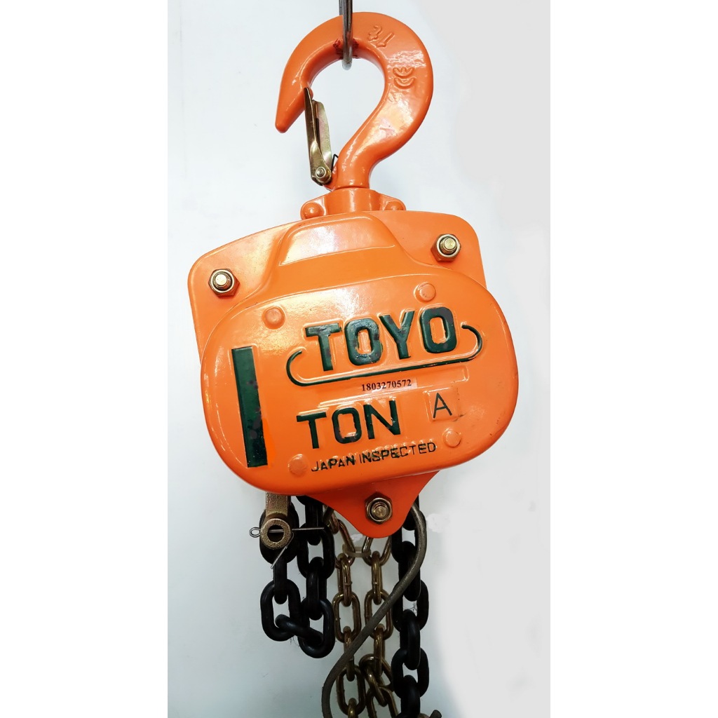 ►1ตัน/6เมตร◄(ของแท้โซ่สาวต้องสีทอง)TOYOรอกโซ่สาว1ตันโซ่ยกยาว6 เมตร(KTTV)