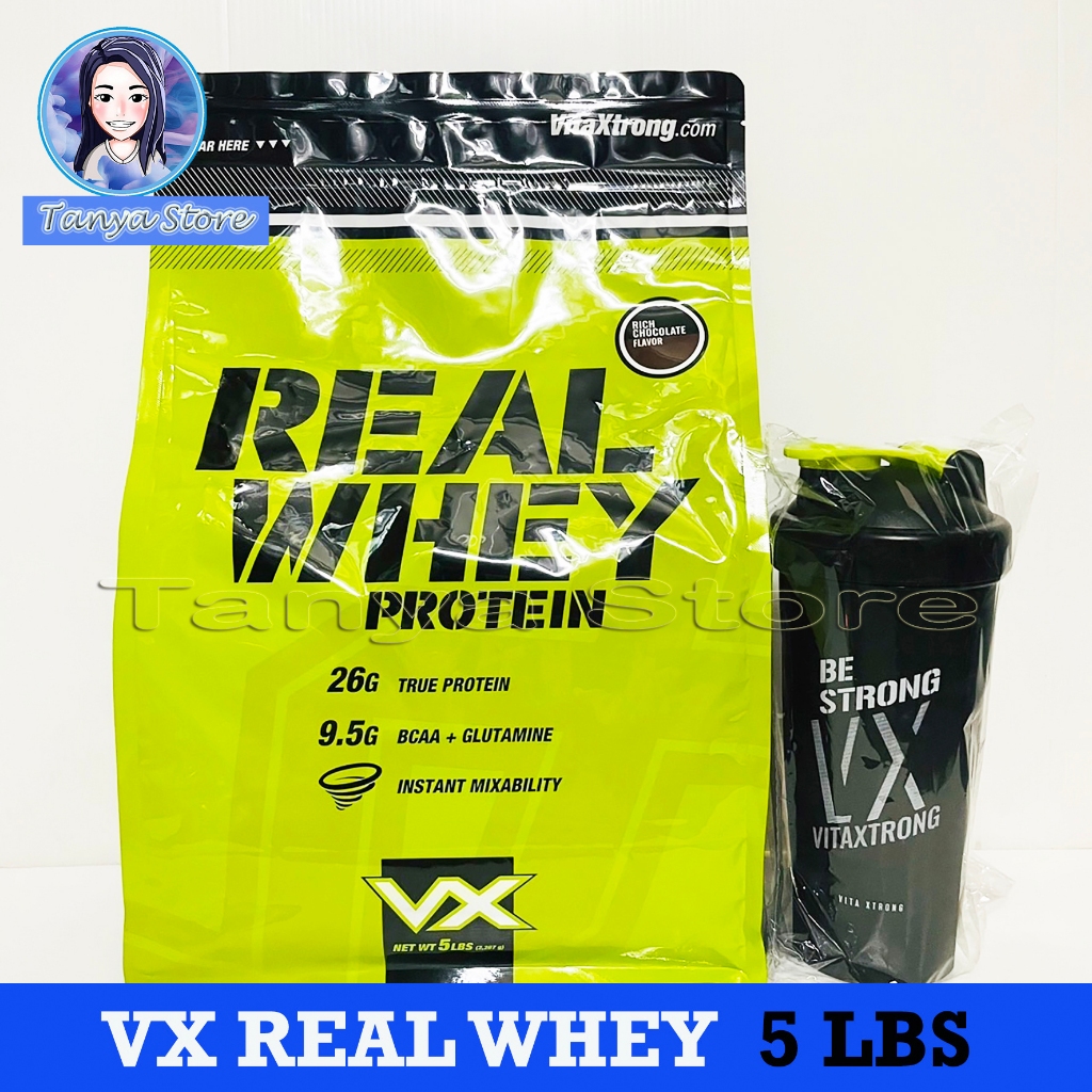 🌸VX VitaXtrong Real Whey Protein 5 LB+เชคเกอร์สุ่มแบบ🌸(exp.03/28)