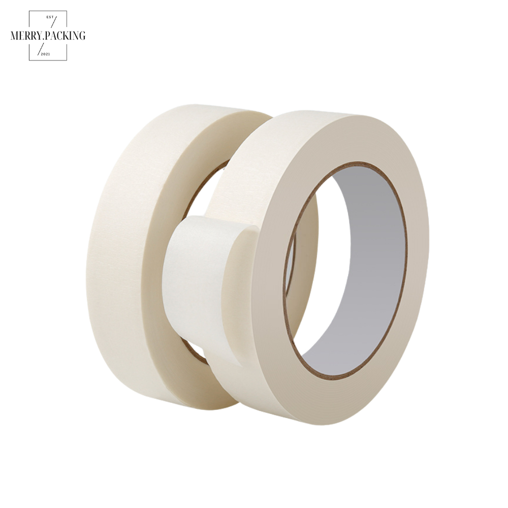 (1ม้วน) เทปกระดาษกาวย่น หน้ากว้าง 1 และ 2นิ้ว ยาว 20หลา แกน 3 นิ้ว หนา 150ไมครอน Masking tape - รูปที่ 2
