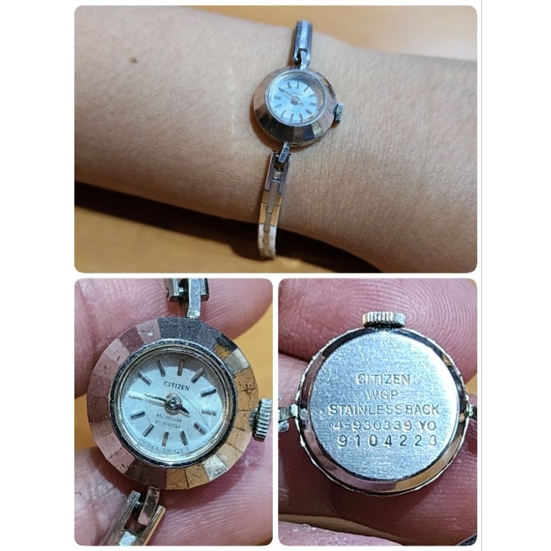 นาฬิกา Citizen(Lady) แท้ Vintage วินเทจงานเก่าเก็บ ระบบไขลาน ใช้งานปกติ สแตนเลสทั้งตัว อายุนาฬิกา 50+ ปี อ่านต่อคะ
