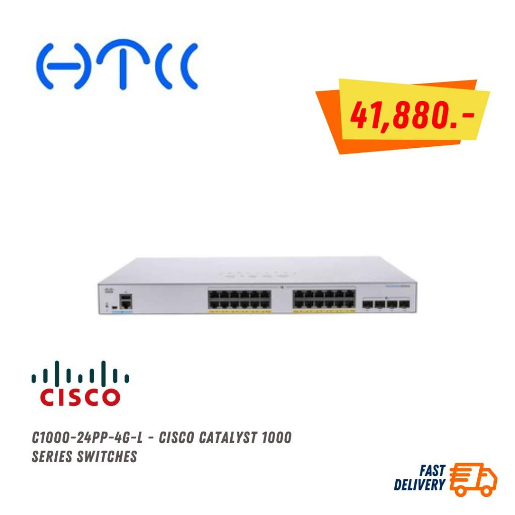 C1000-24PP-4G-L - Cisco Catalyst 1000 Series Switches