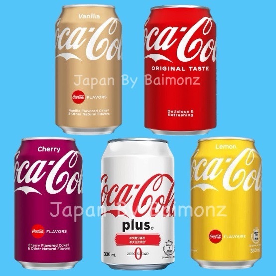 พร้อมส่งจากไทย โค้กนำเข้า โค้กเชอรี่ โค้กวนิลา โค้กพลัส โค้กเลม่อน