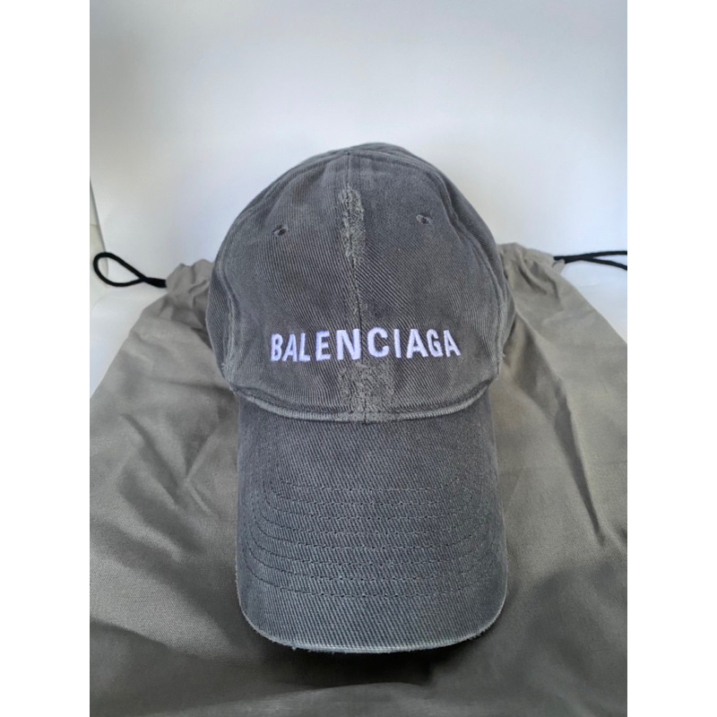 new หมวก balenciaga cap เทาเฟด