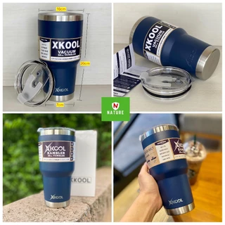 แก้วน้ำ Xkool 30Oz สีพื้นเก็บอุณหภูมิความเย็น,ร้อน สีพื้นแบบหนา แก้วเป็นสแตนเลส 304ไม่มีไอน้ำ